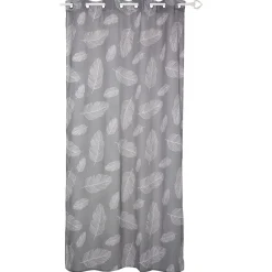 Voilage impression plume à oeillets