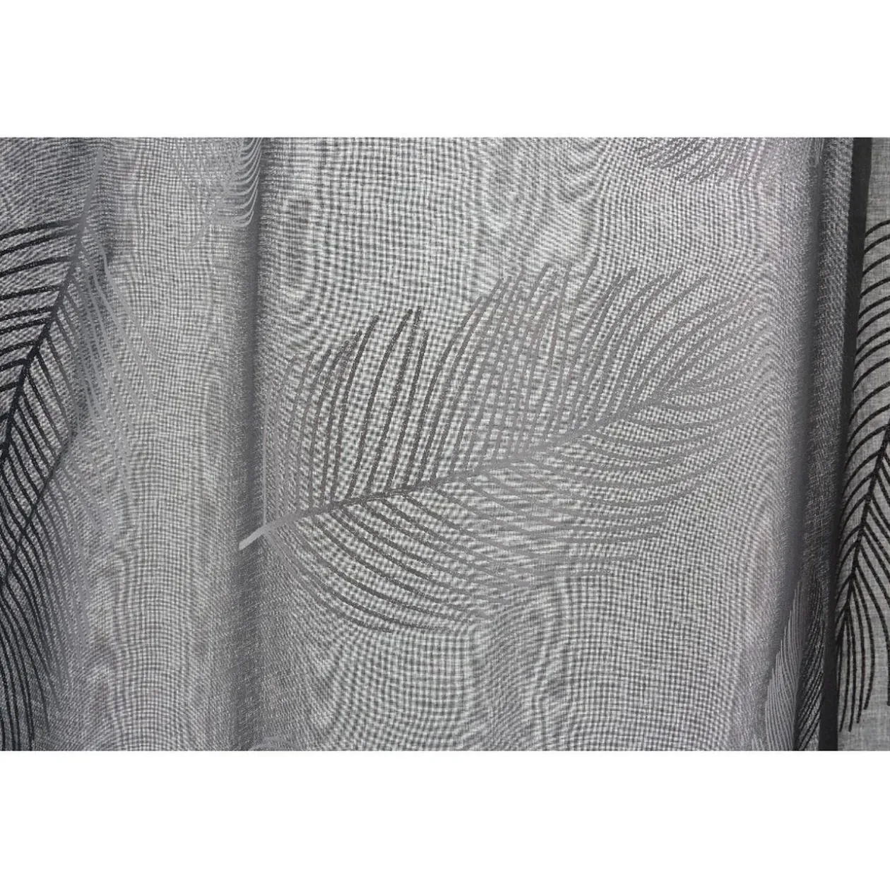 Voilage impression plume à oeillets