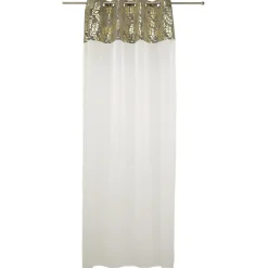 Voilage imprimé feuille