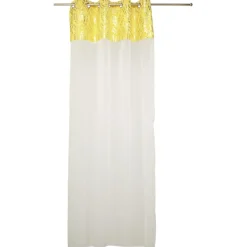 Voilage imprimé feuille