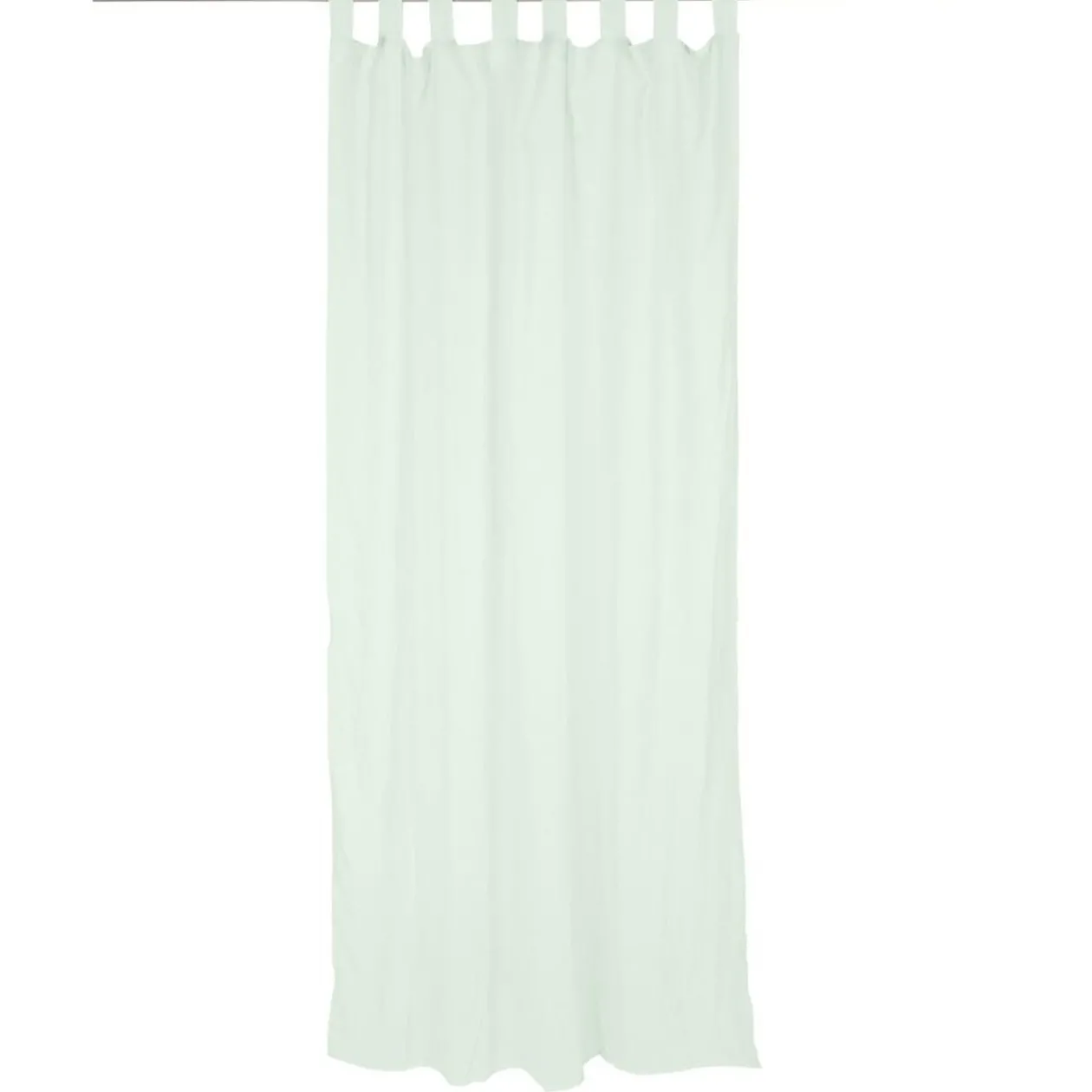 Voilage polycoton à pattes 140x240cm vert