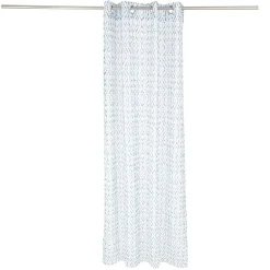 Voilage polyester 140x240cm imprimé bleu