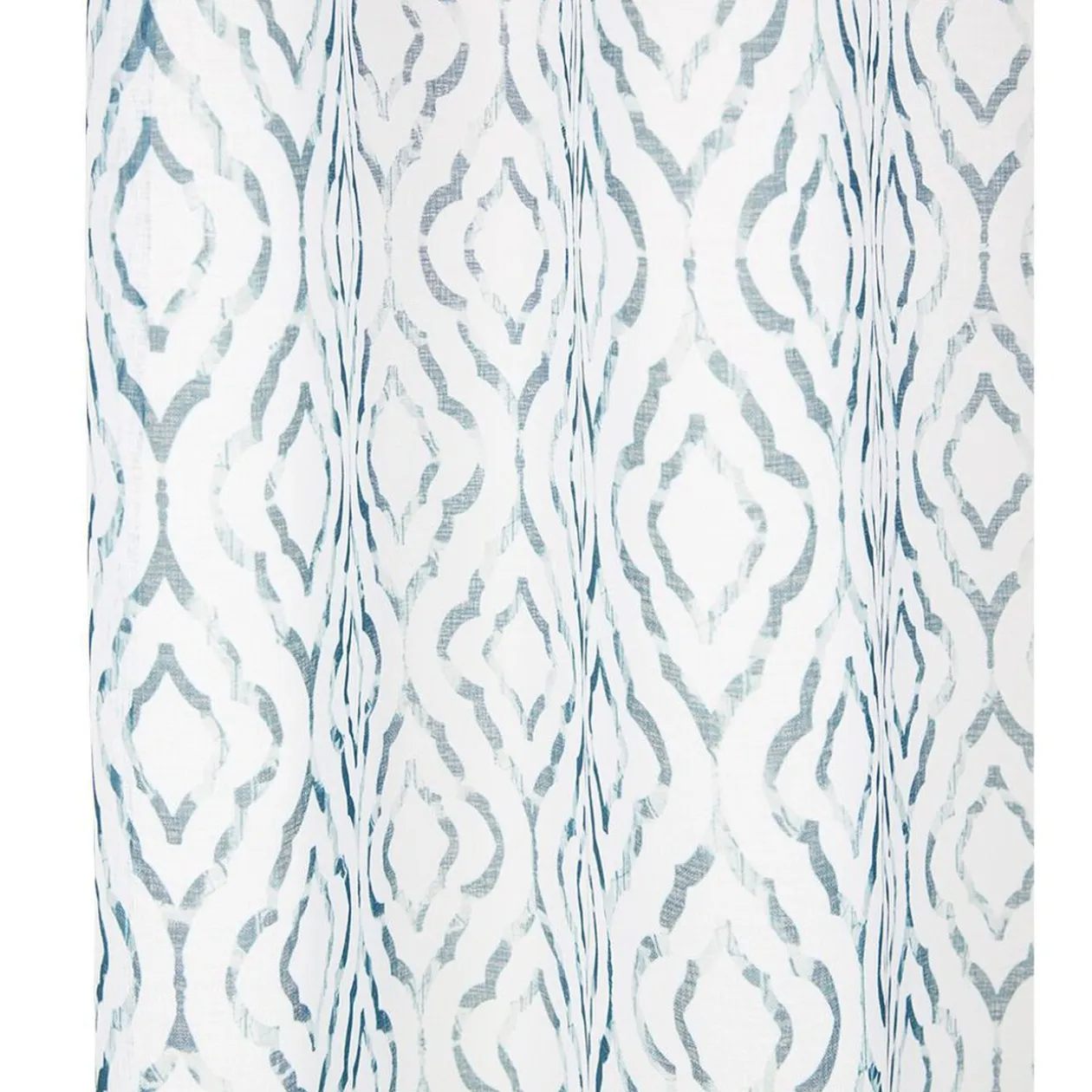 Voilage polyester 140x240cm imprimé bleu