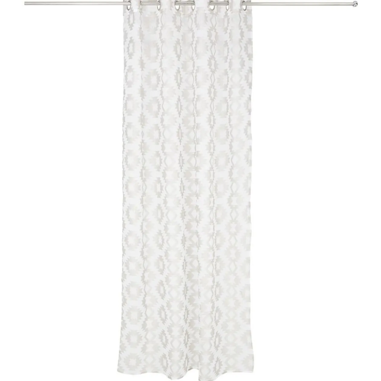 Voilage polyester 140x240cm jacquard beige