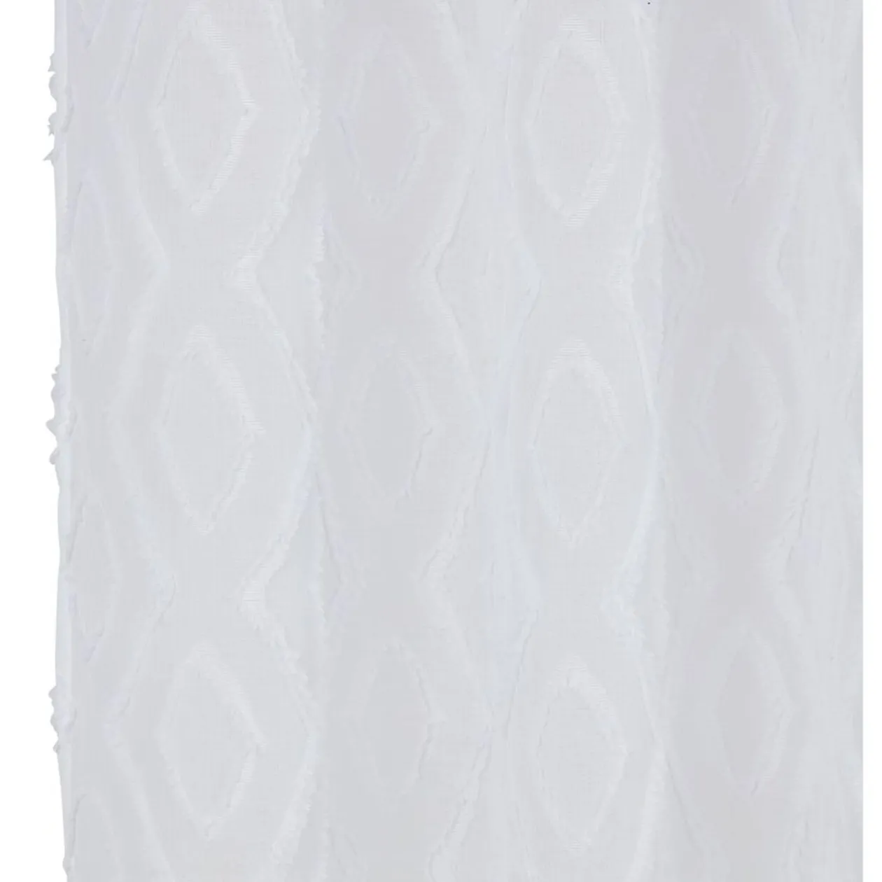 Voilage polyester 140x240cm tuffeté blanc
