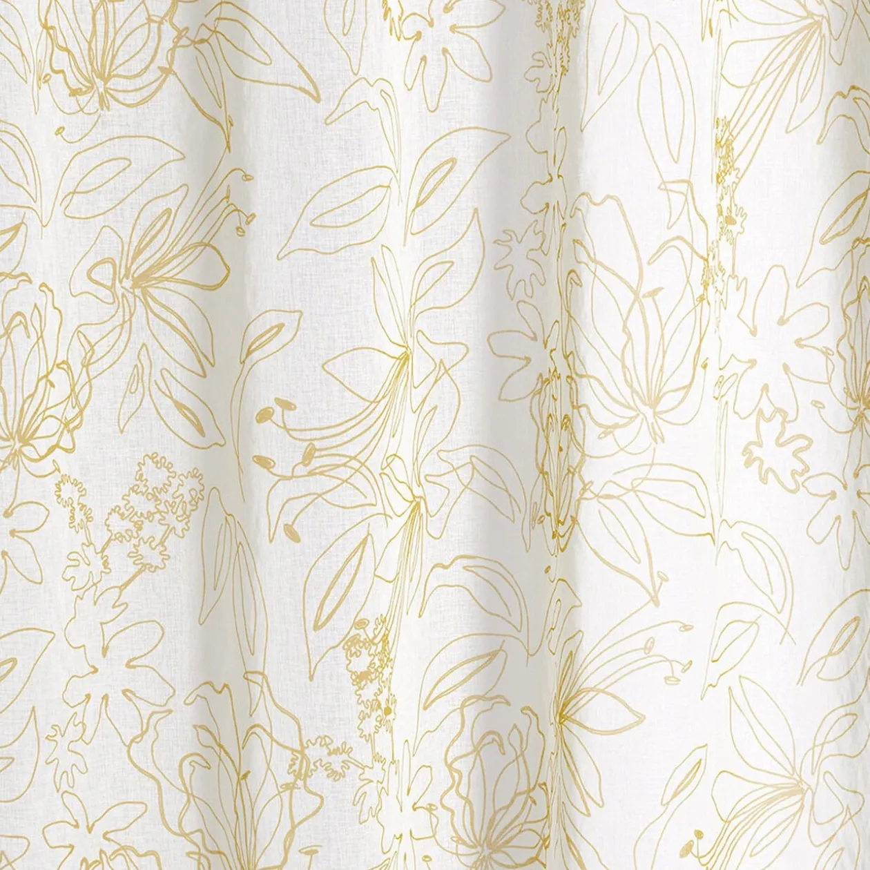 Voilage 140x240cm beige imprimé curry