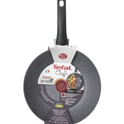 Wok Tefal aluminium effet pierre Ø28cm
